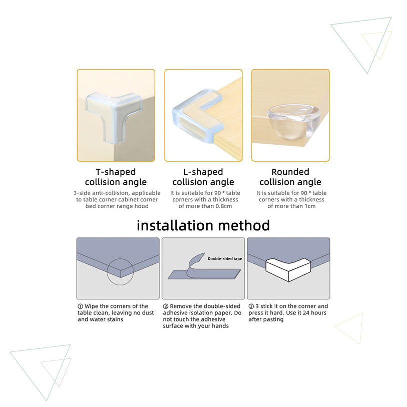 2024's Must-Have: Transparent Silicone Table Corner Protector - Safeguard Your Baby and Furniture from Collisions