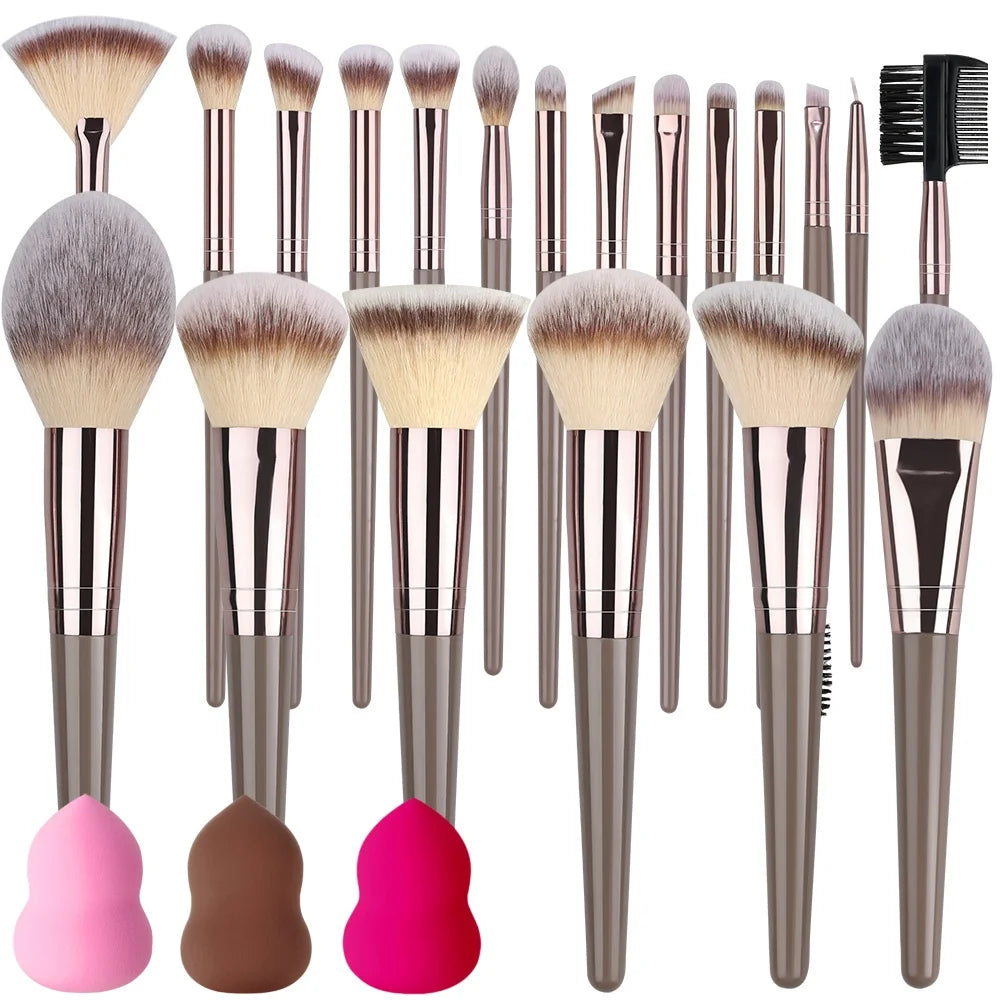 1/20Pcs Makeup Brush Set Professional Super soft detail Blush highlighter Foundation Concealer Eyeshadow Brush Women Beauty Tool