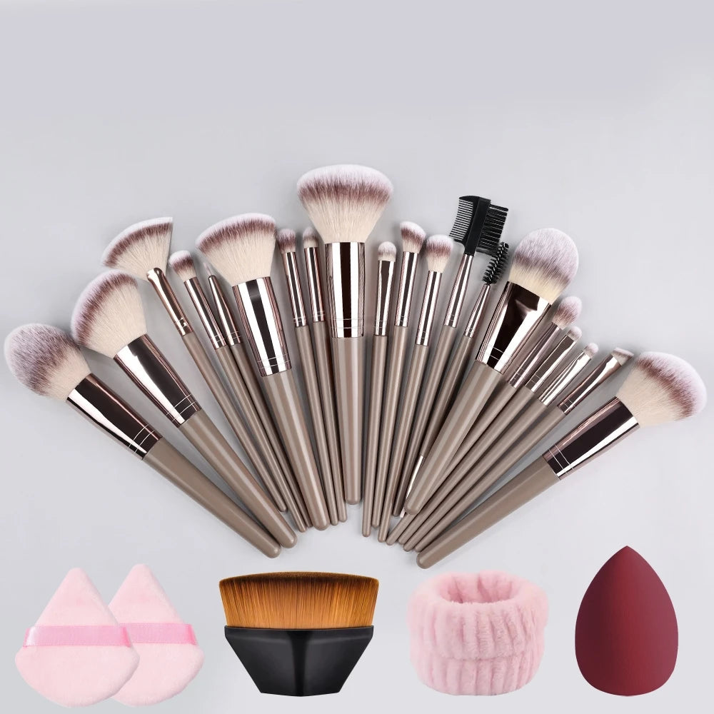 1/20Pcs Makeup Brush Set Professional Super soft detail Blush highlighter Foundation Concealer Eyeshadow Brush Women Beauty Tool