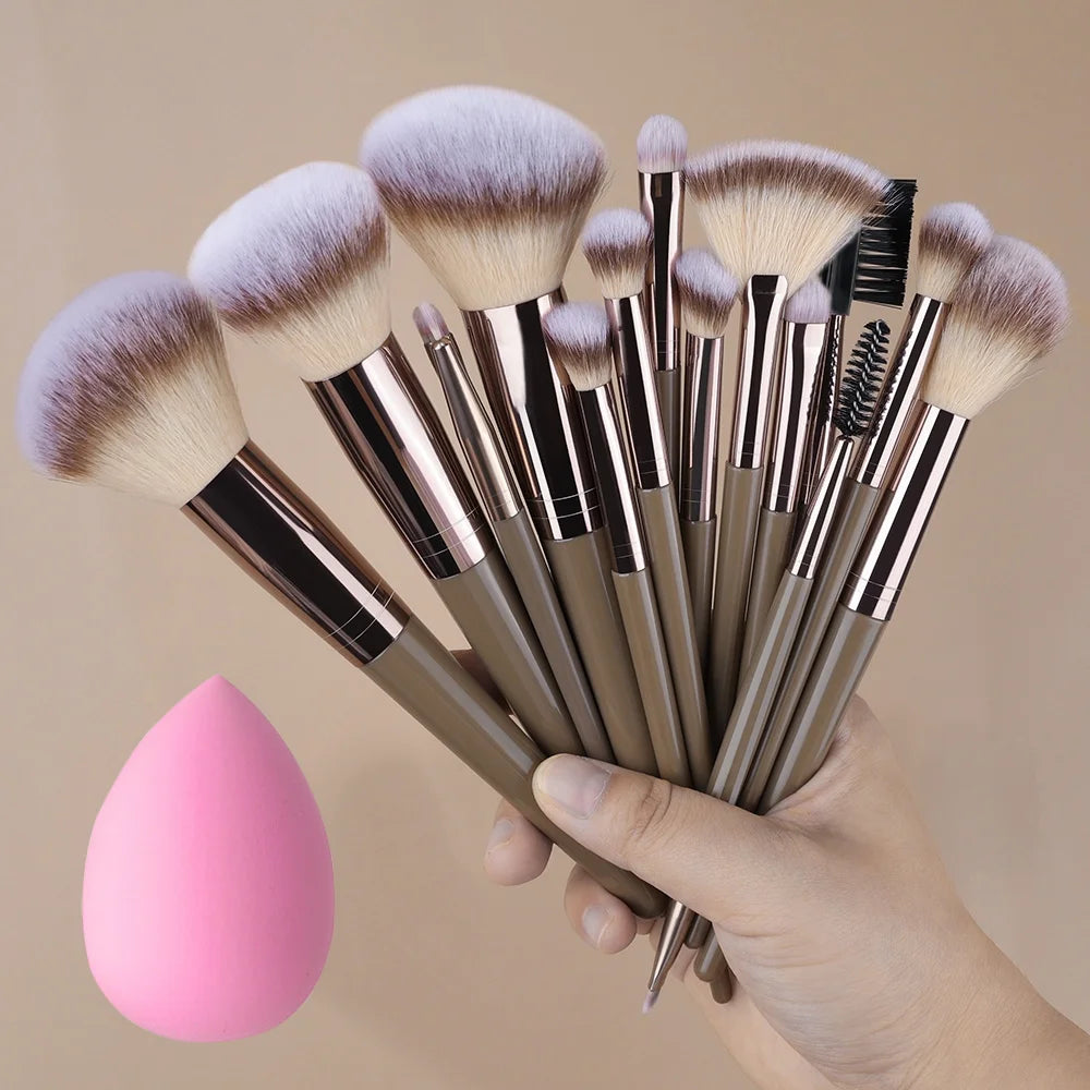 1/20Pcs Makeup Brush Set Professional Super soft detail Blush highlighter Foundation Concealer Eyeshadow Brush Women Beauty Tool