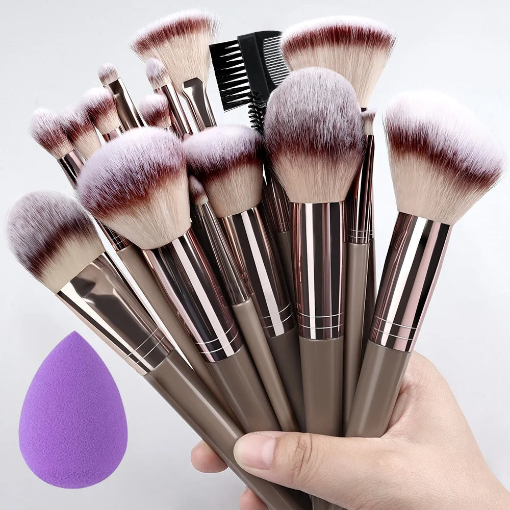 1/20Pcs Makeup Brush Set Professional Super soft detail Blush highlighter Foundation Concealer Eyeshadow Brush Women Beauty Tool