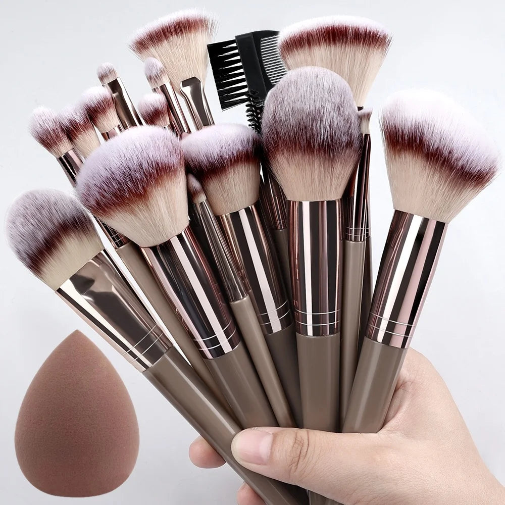 1/20Pcs Makeup Brush Set Professional Super soft detail Blush highlighter Foundation Concealer Eyeshadow Brush Women Beauty Tool