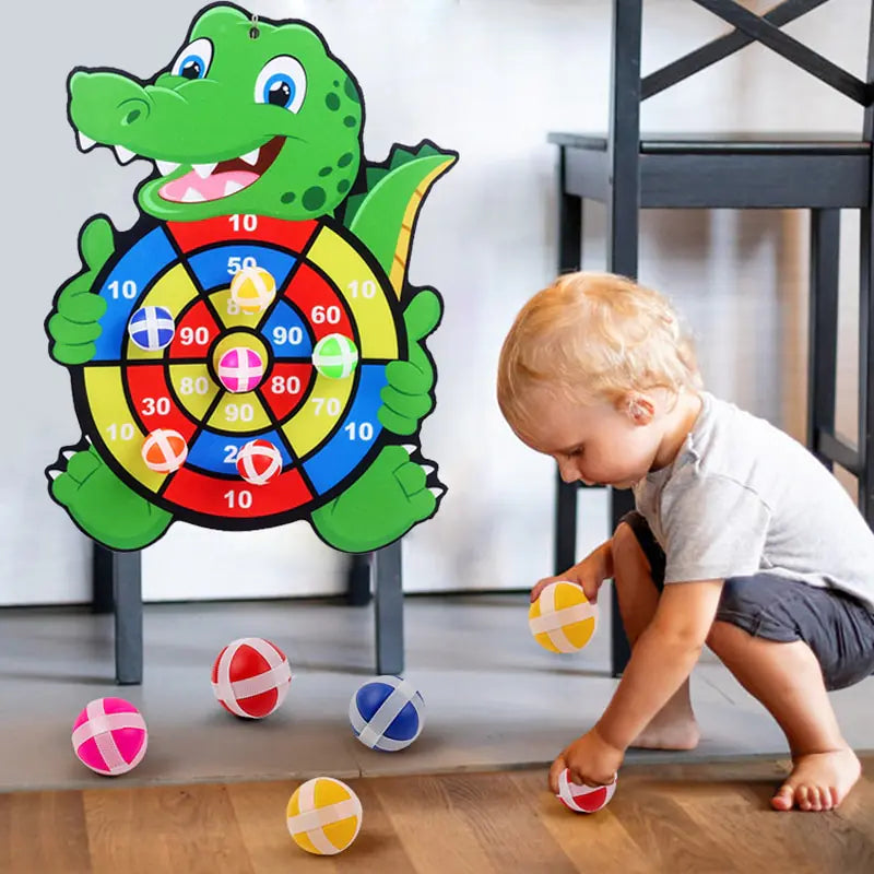 Dinosaur Sticky Ball Bow Target Dartboard