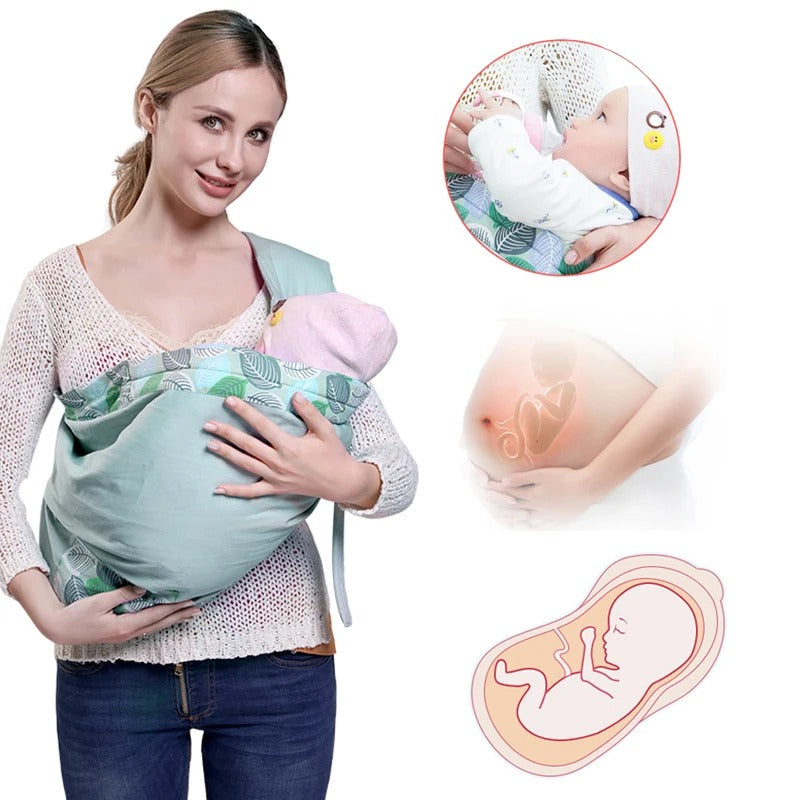 Dual-Use Baby Wrap Sling for Newborns