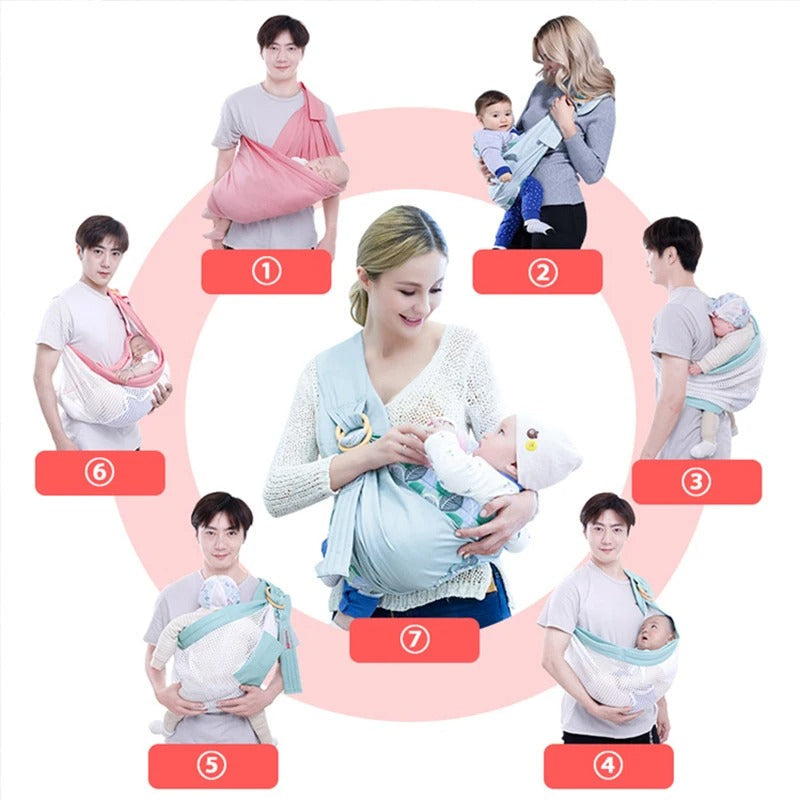 Dual-Use Baby Wrap Sling for Newborns